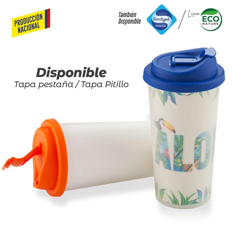 Vaso Doble Pared de Seguridad 450ml -Prod Nacional