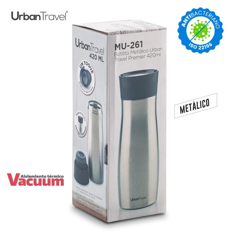 Botilito Metalico Urban Travel Premier 420ml