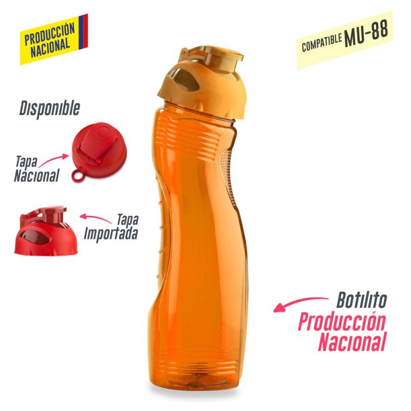 Botilito Saturno PVC 850ml - Produccion Nacional (Ver MU-35 - Tapa Pesta) - Image 4