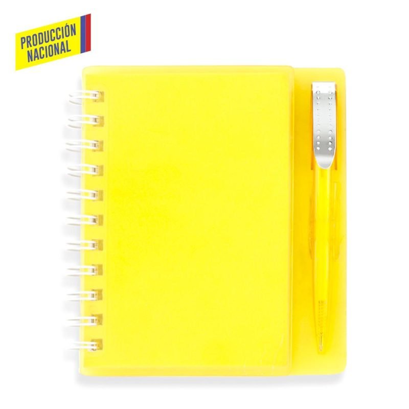 Libreta con Bolígrafo Hard Top 100 Hojas - Producción Nacional