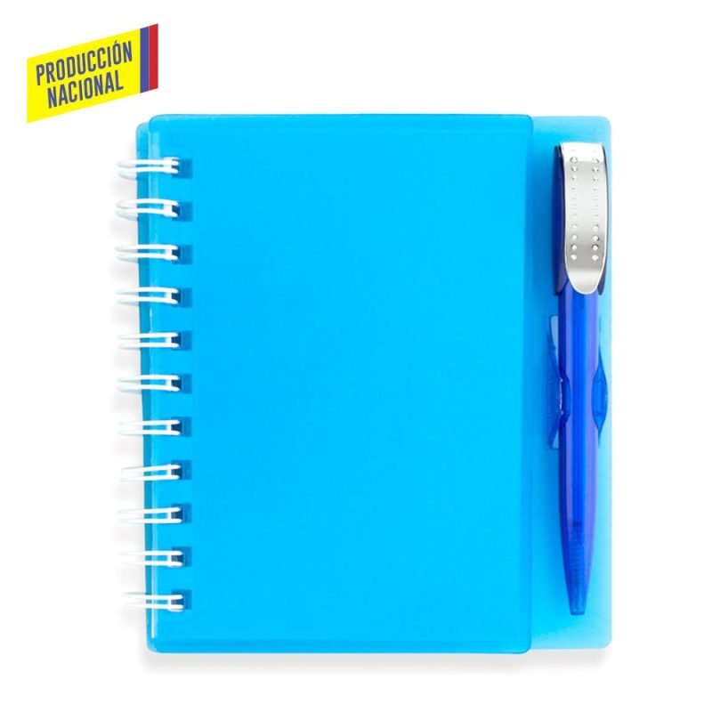 Libreta con Bolígrafo Hard Top 100 Hojas - Producción Nacional