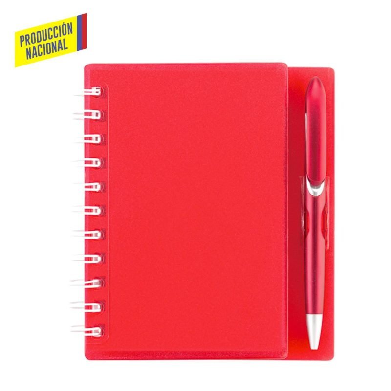 Libreta con Bolígrafo Hard Top 100 Hojas - Producción Nacional