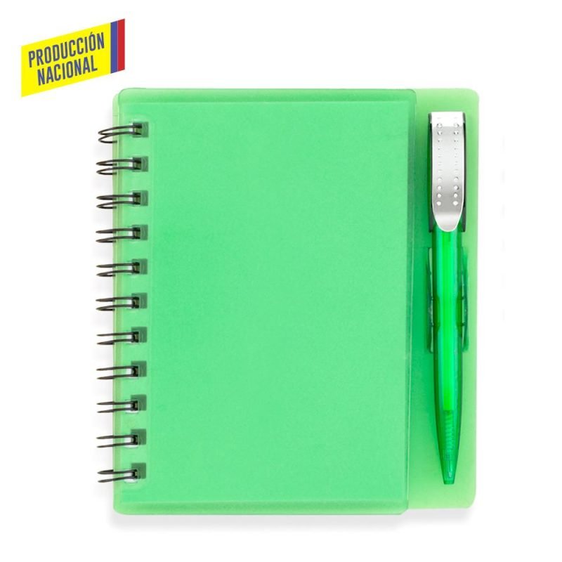 Libreta con Bolígrafo Hard Top 100 Hojas - Producción Nacional