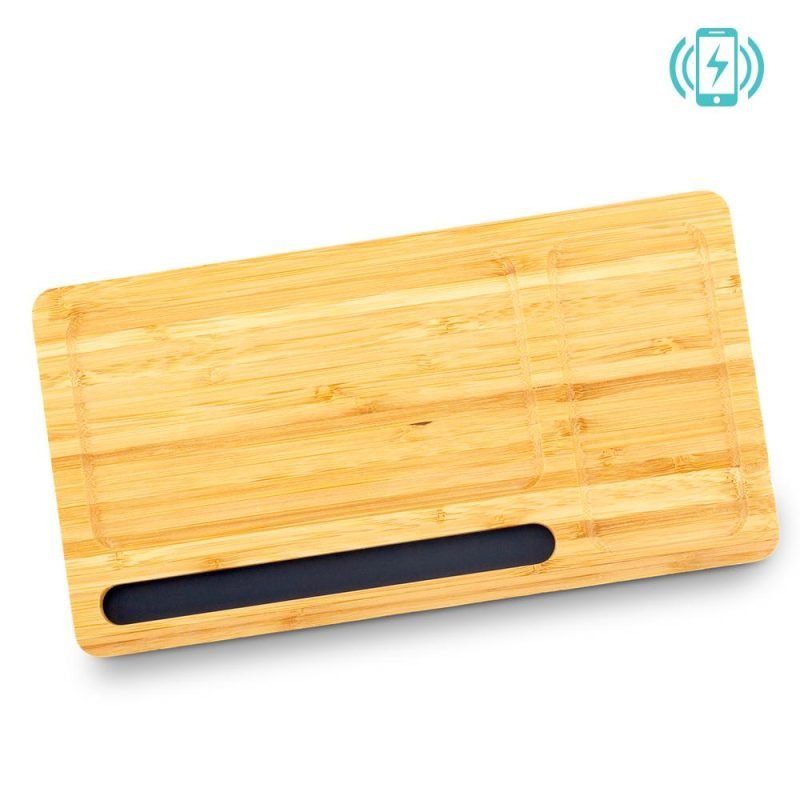 Organizador de Escritorio Bamboo con Cargador - Image 3