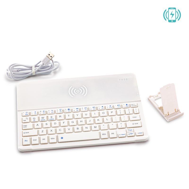 Teclado con Cargador Inalámbrico Roktum