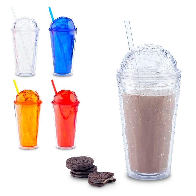 Vaso Pitillo Plástico Diamond 470ml
