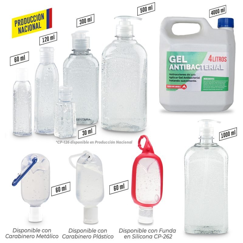 Gel Antibacterial Transparente-Producción Nacional PRECIO NETO