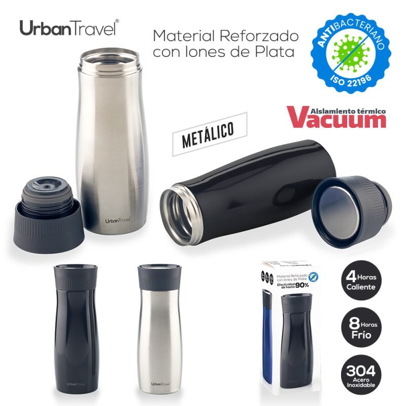 Botilito Metalico Urban Travel Premier 420ml
