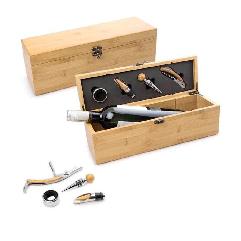 Caja de Bamboo para una Botella