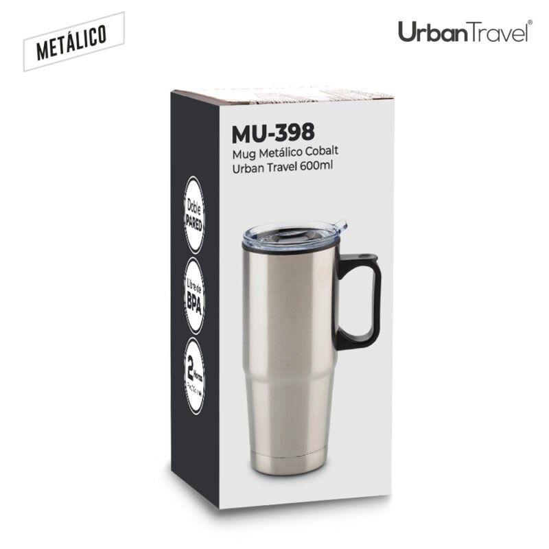 Mug Metálico Cobalt Urban Travel 600ml - Image 4